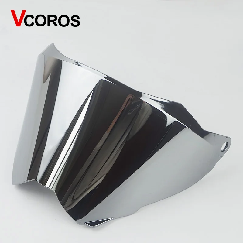 WLT 128 линзы для мотоциклетного шлема Vcoros для мотокросса, Полнолицевые защитные козырьки для шлема, цвета: черный и серебристый, радужные очки - Цвет: Silver