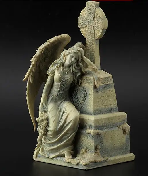 

head Arts Crafts deer head Resin set of mysterious series cemetery angel sculpture life corolla and bible article home decoratio