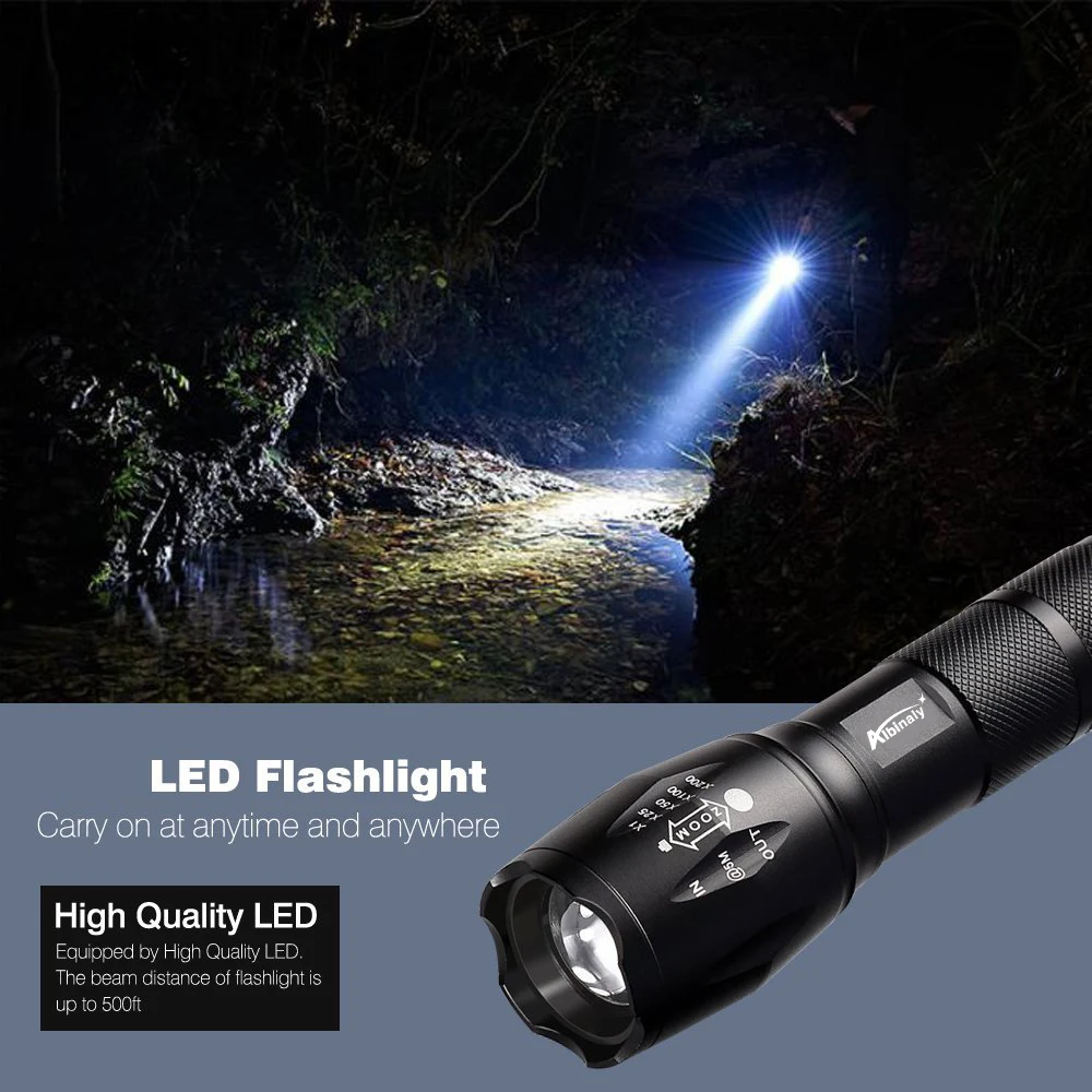 1/2/3Pack 3Mode LED Flashlight Torch Lamp Small Bright Handheld Light Night Camp 