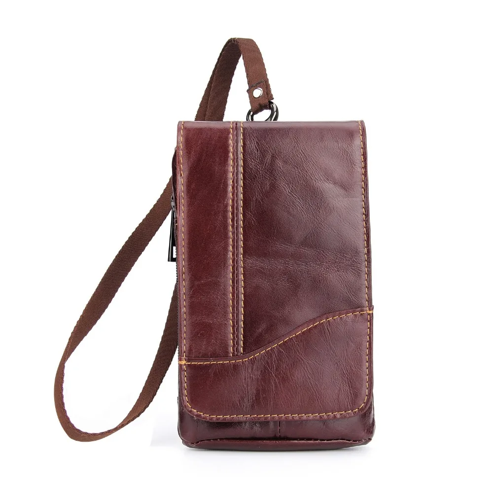 

for huawei mate 20 x 20x case bag Genuine Cow Leather Mini Casual Men's Waist Belt case For honor 8x max note 10 Phone bags