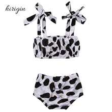 HIRIGIN бренд полиэстер Дети девушки в горошек бикини горошек купальник купальный костюм США