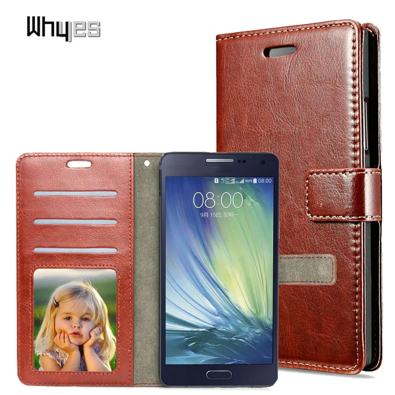 

Whyes For Samsung Galaxy A5 2015 Case Photo Frame Vintage Leather For Samsung A500F Case Stand Flip Fashion Wallet Card Holder