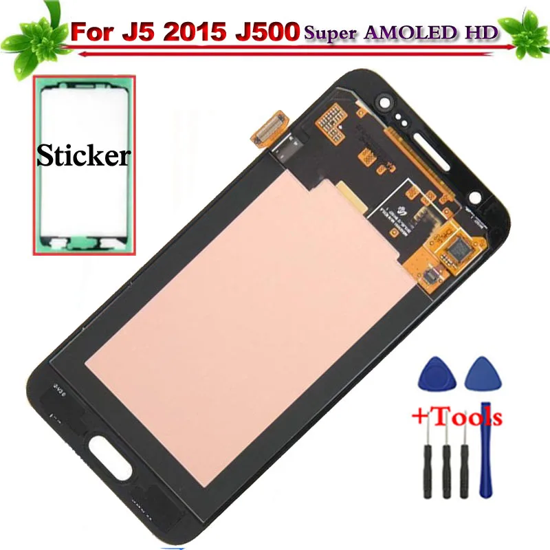 

Super AMOLED LCD for Samsung Galaxy J5 2015 J500F J500M J500H Brightness Adjustable LCD Display Touch Screen Digitizer Assembly