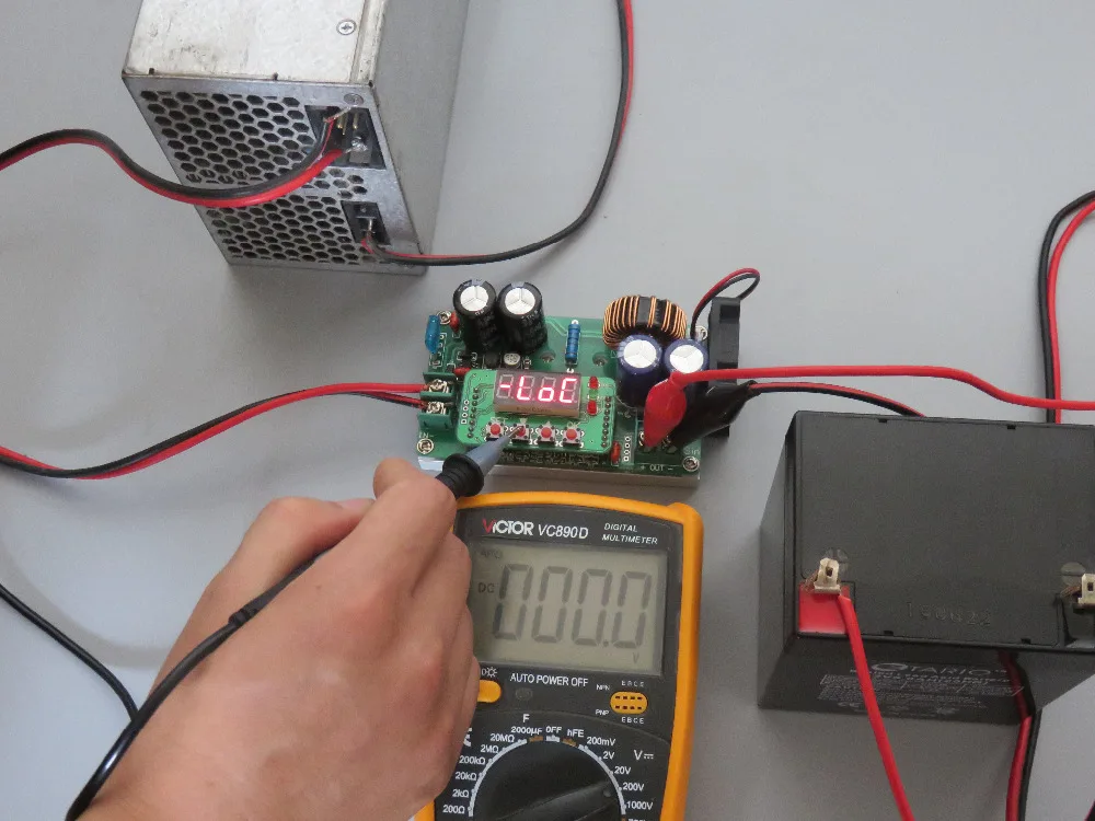 Цифровой Управление блок питания с источником питания от постоянного тока, 6 V-65 V до 0-60 v 8A регулируемый Бак регулируемый Постоянное напряжение постоянного тока Ёмкость метр