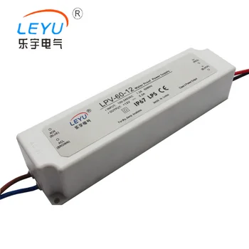 

CE approved universal AC input 60w 24v waterproof power supply plastic case led driver