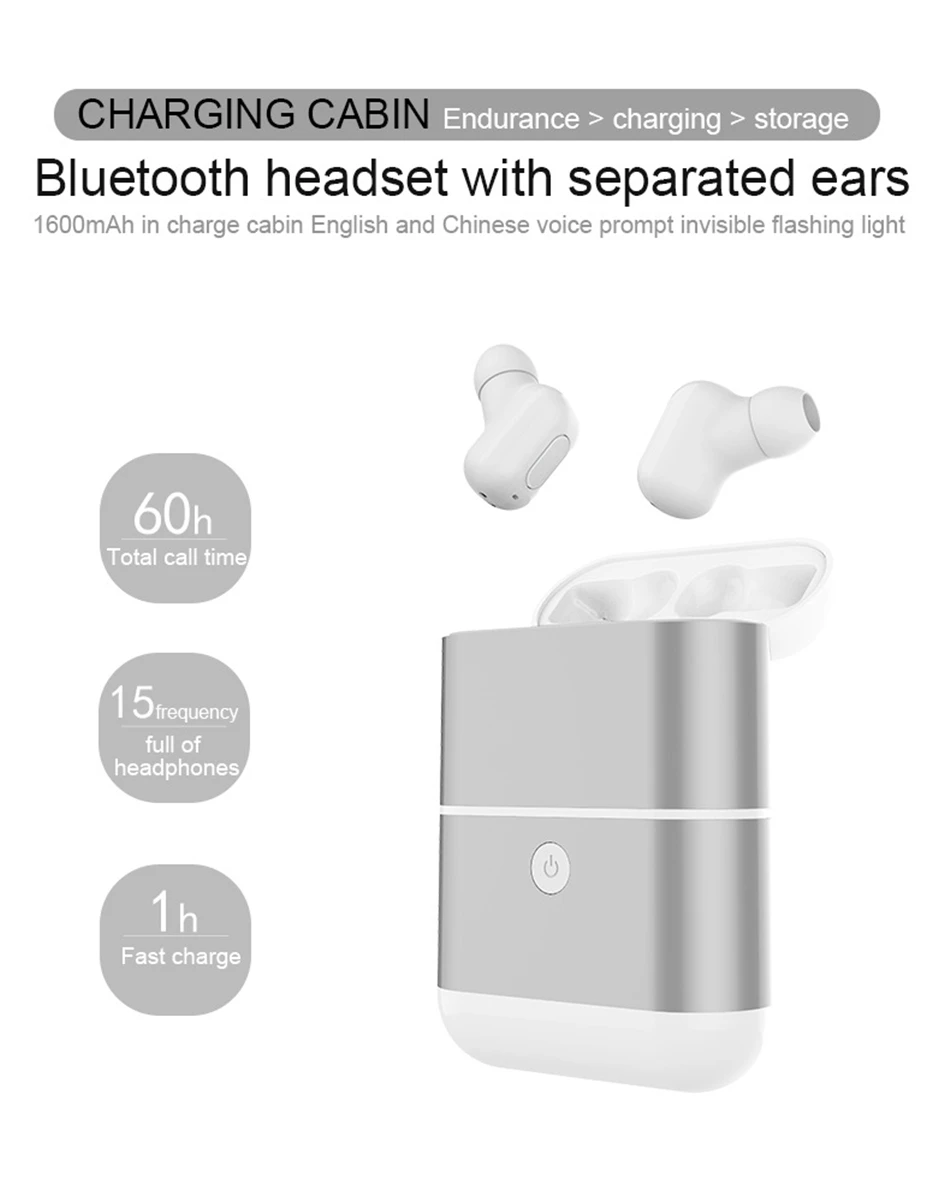 TWS Bluetooth наушники с сенсорным управлением Hifi стерео беспроводной микрофон для телефона с зарядным устройством зарядная коробка мини LJ-MILLKEY YZ130