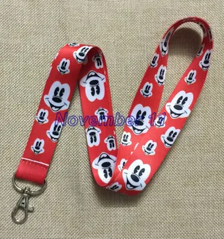 

Lot 50Pcs popular cartoon mickey Cell Phone Lanyards MP3 Strap Lanyards NECK Lanyard Charm WW383