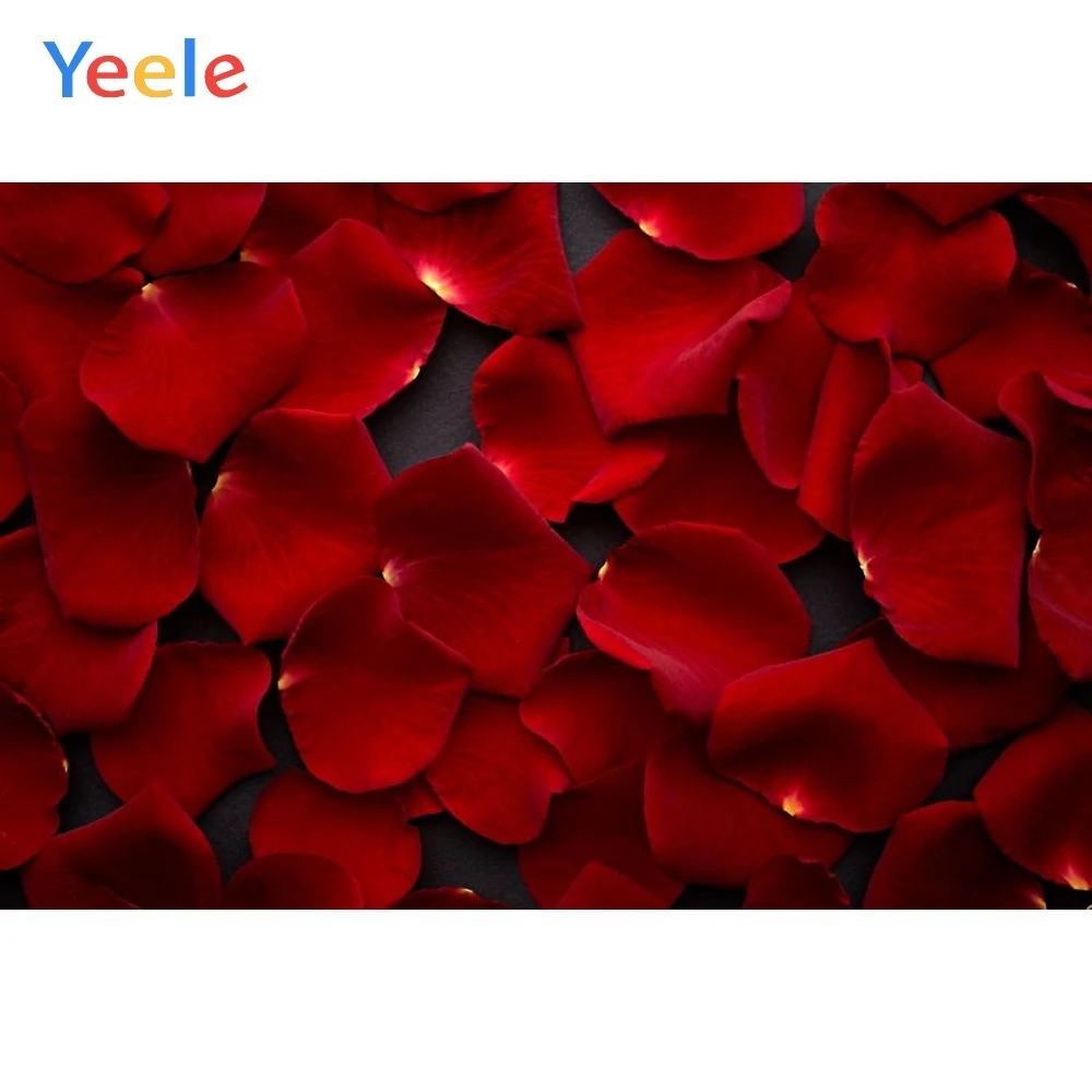 

Yeele Rose Floral Leaf Portrait Photocall Photographic Backgrounds Red Flowers Petal Photography Backdrops For the Photo Studio