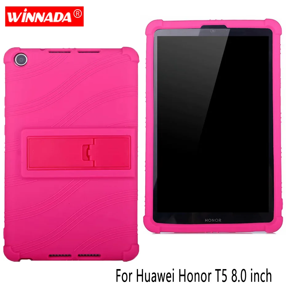 

Silicone case for Huawei Honor T5 8.0" cover protective soft rubber tablet case coque para for Honor Tab 5 8.0 JDN2-W09HN/AL00HN