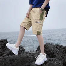 Мужские шорты-карго в стиле милитари, новинка, армейские камуфляжные тактические шорты, мужские хлопковые свободные рабочие повседневные короткие штаны, большие размеры