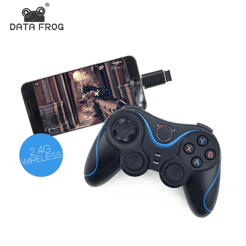 Bezdrátový ovladač joystick s OTG pro PC hry Gamepad univerzální pro Android TV Tablet Tablet pro mobilní telefon vzdálené 2.4G