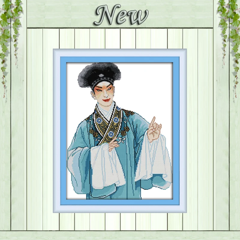 

Xu Xian Myth Ancient costume painting counted print on canvas DMC 14CT 11CT chinese Cross Stitch Needlework Sets Embroidery kits