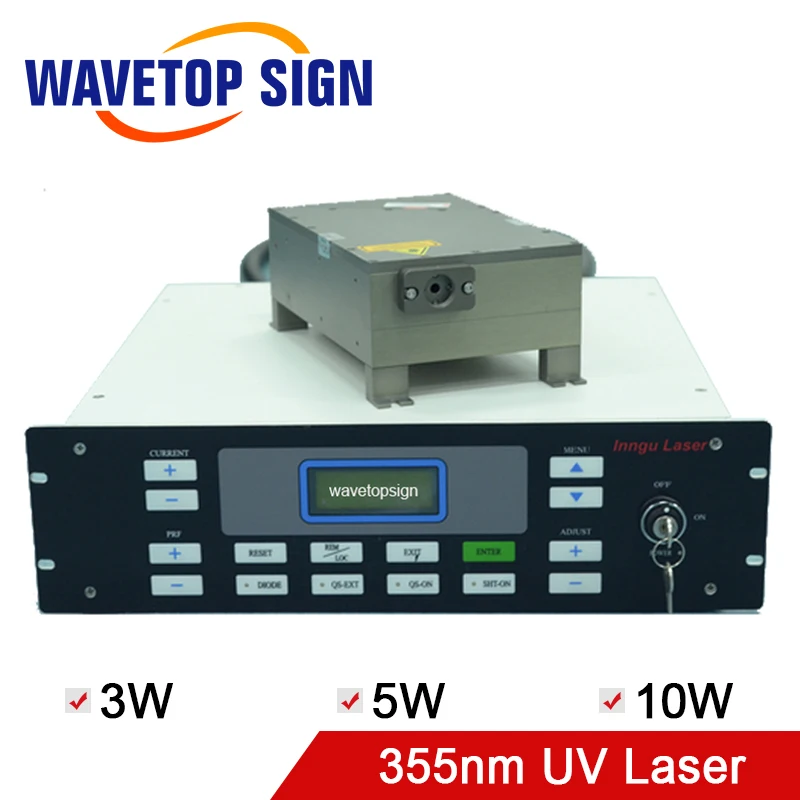 355nm лазерный модуль 10 W 5 W 3 W УФ лазерного Pulse-355-10-YAG станок для лазерной гравировки использовать Ultravioleta лазерный модуль