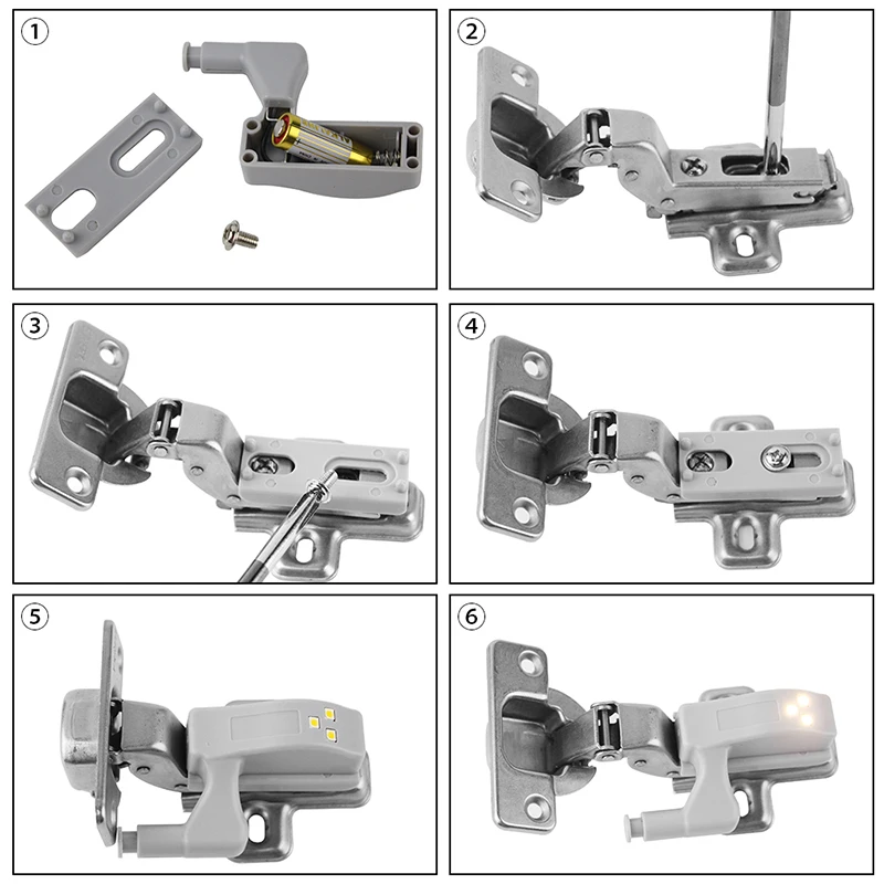 10pcs-0-25W-Universal-Under-Cabinet-LED-Light-Cupboard-Inner-Hinge-cocina-Lamp-Closet-Wardrobe-Sensor