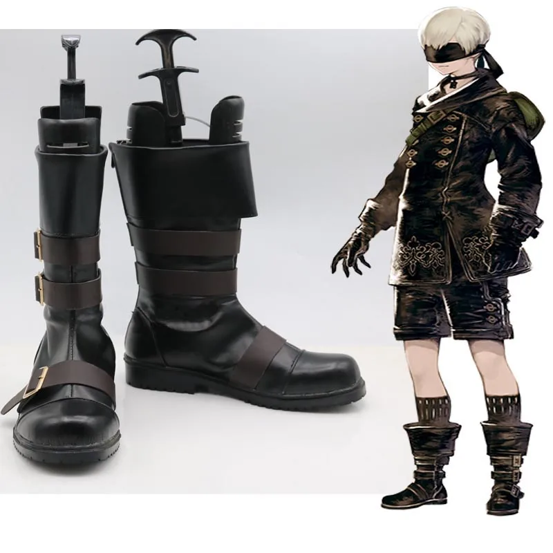 

New Game NieR:Automata YoRHa No. 9 Type S Cosplay Shoes patry Boots Tailor Made