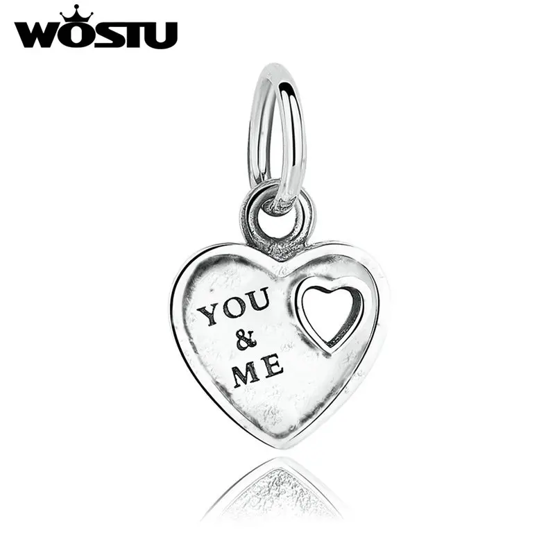 

Romantic Silver You & ME Love Charm Beads Fit Original wst Bracelet Pendant For Women Fashion DIY Jewelry Gift