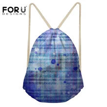 FORUDESIGNS/сумка на шнурке для женщин девочек, тренировочная йога и Фитнес Спортивная Сумка для спортзала, пляжная сумка, школьная сумка На открытом воздухе