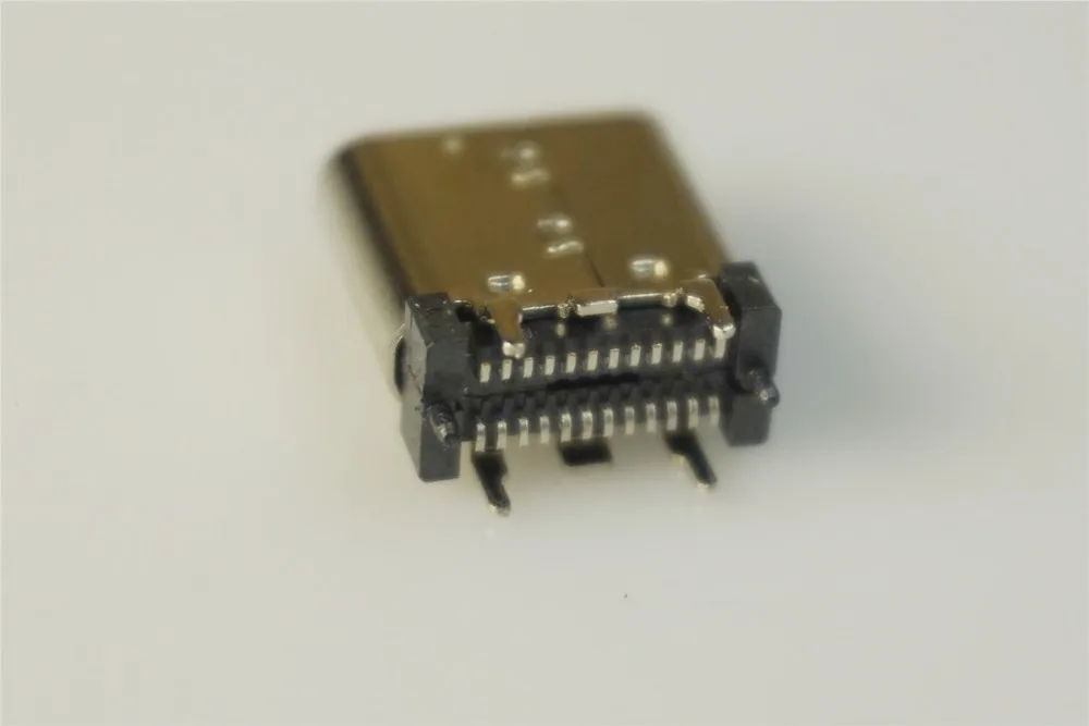 

5pcs USB 3.1 Type C Connector 24 Pin Female Socket receptacle Surface Mount Straight Vertical PCB SMT Board Guide 10.5mm Height