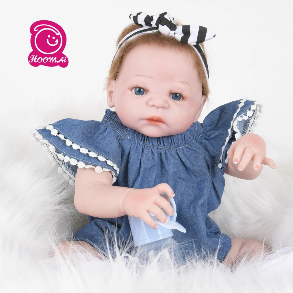 

New Arrival Full Silicone Body Reborn Baby Girl Dolls Soft Silicone Vinyl Real Gentle Touch Bebe New Born Real Baby