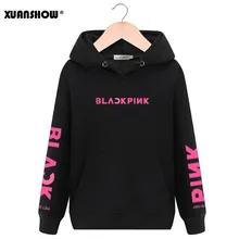 XUANSHOW модные толстовки унисекс Swirtshirts Blackpink KPOP с длинным рукавом шляпа одежда Пуловеры Кофты Sudadera Mujer S-XXL