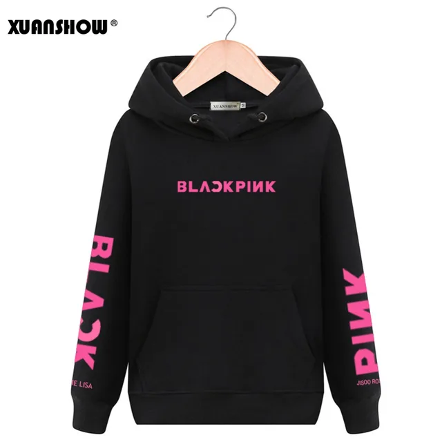 US $9.47 XUANSHOW Unisex Fashion Hoodies Swirtshirts Blackpink KPOP Long Sleeve Hat Clothes Pullovers Sweats