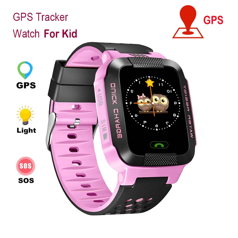 

Baby Smart Watch Kids Android Cute 2G SIM Card GPS GPRS LBS Kid Child Watch Real-time Tracker SOS Dial Call Camera For Children