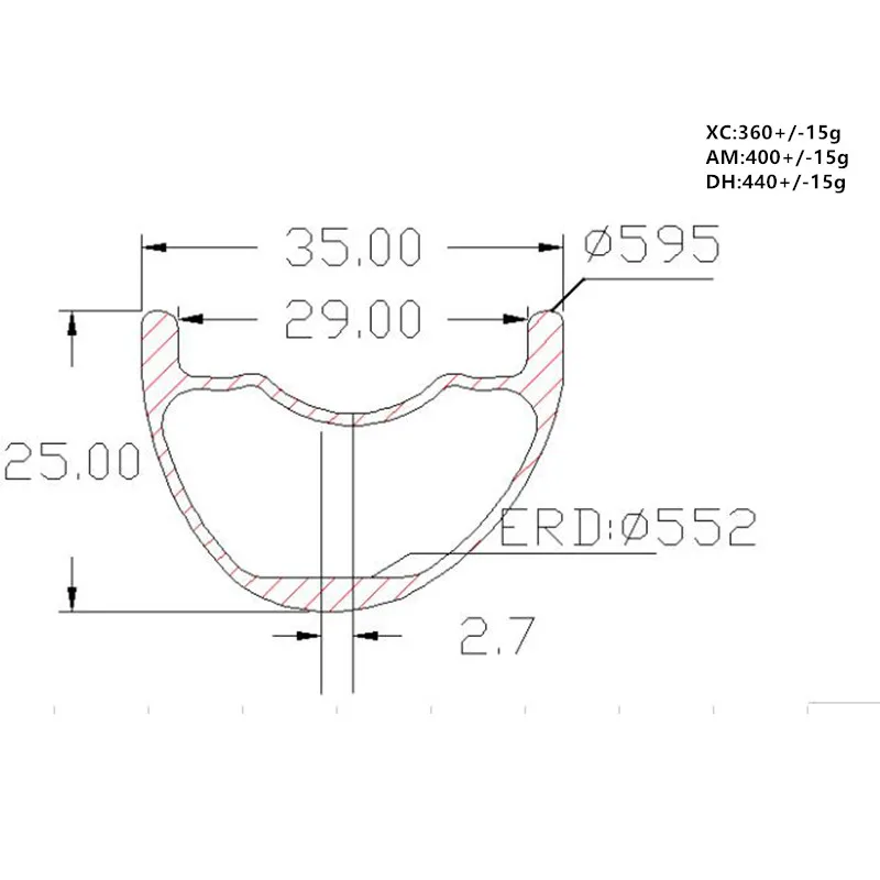 Углеродные mtb колеса 27.5er 35x25 мм Асимметричная бескамерная NOAVTEC boost 110x15 148x12