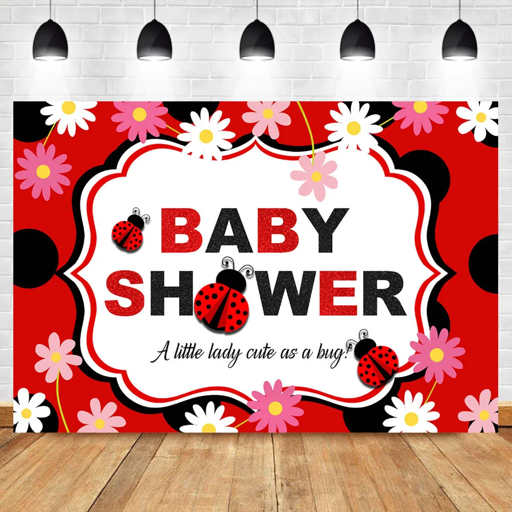 NeoBack милая леди Baby Shower Bakdrop розовые красные белые цветы фотофоны детский душ Декор поставки фото фон