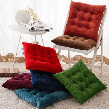

Winter Thicken Square Seat Cushion For Home Dining Chair Back Cushions Pads Cojines Decorativos Para Sofa Pillow Office Mat