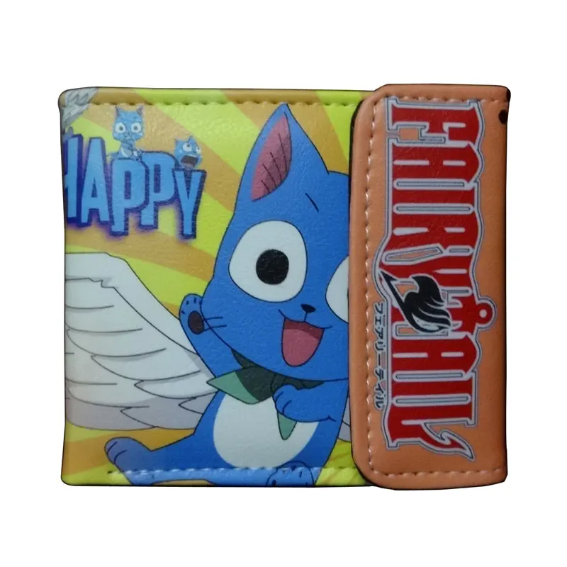 

Cute Cartoon Fairy Tail Purse Leather Fold Wallet Gift Boy Girl Lovely Kawaii Card Money Bags carteira Fashion Short Wallets