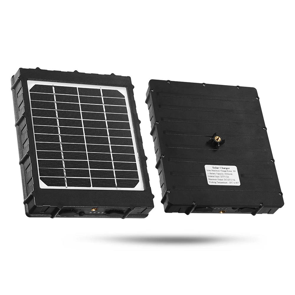 Solar Panel 3000mAh 3W For 4G Hunting Camera Photo Traps WildCamera External Solar Power Charger With Aluminum Battery  (3)