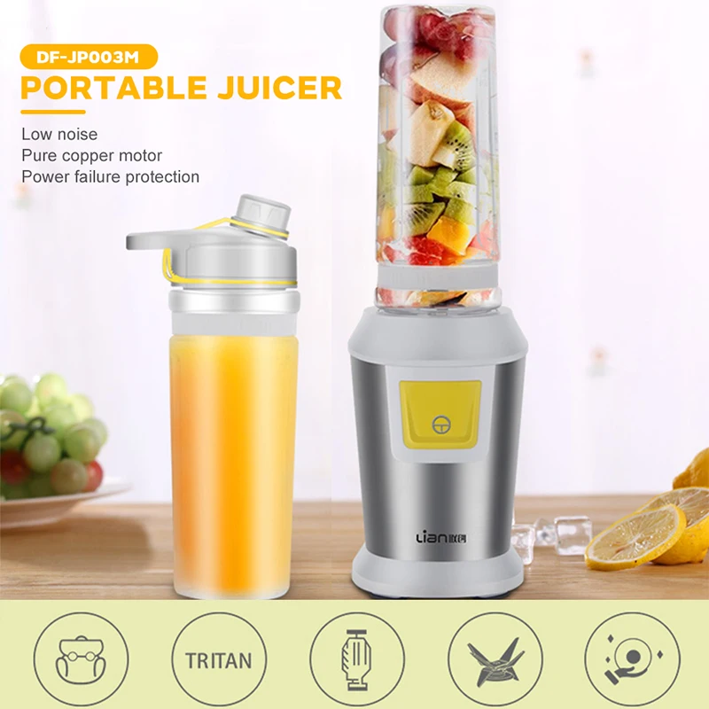 

2019 Drop Shpping 8pcs 6 Knives Small Pure Copper Motor Power Failure Protection Noise Reduction Freshly Squeezed Juicing Stir