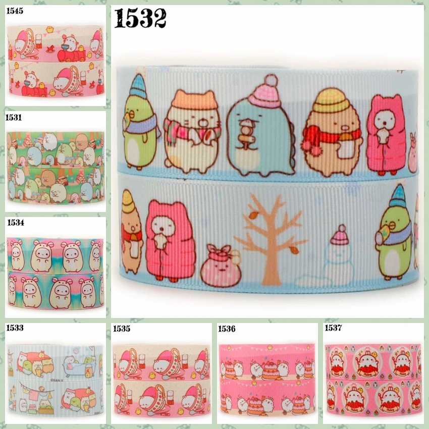 Случайная Доставка продажа 5/10/20 ярдов sumikko gurashi мультфильм лента печатная grosgrain
