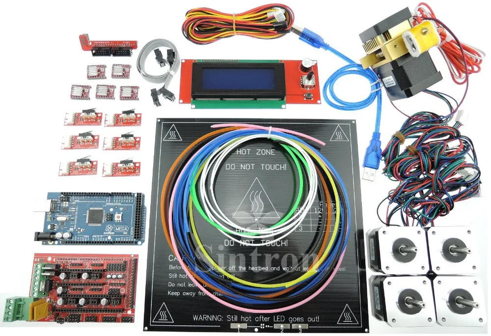 [SINTRON] набор 3D-принтеров RAMPS 1 4 + Mega 2560 A4988 двигатель экструдер RepRap | Электроника