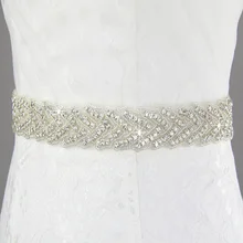 Inofinn 104# Кристальные Свадебные ремни, атласные Стразы, пояс для свадебного платья, свадебные аксессуары, лента для невесты, пояс