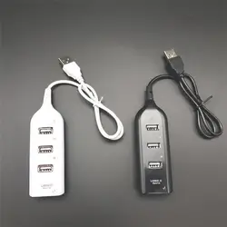 Высокая скорость 4 порты и разъёмы USB Multi концентратор Splitter расширения Настольный ПК ноутбук адаптер черный, белый цвет A30