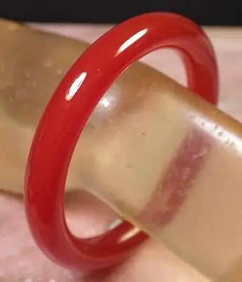 

Free Shipping >> new hot CHINESE Red AGATE JADE JADE Round Circle Bangle Bracelet 56 mm