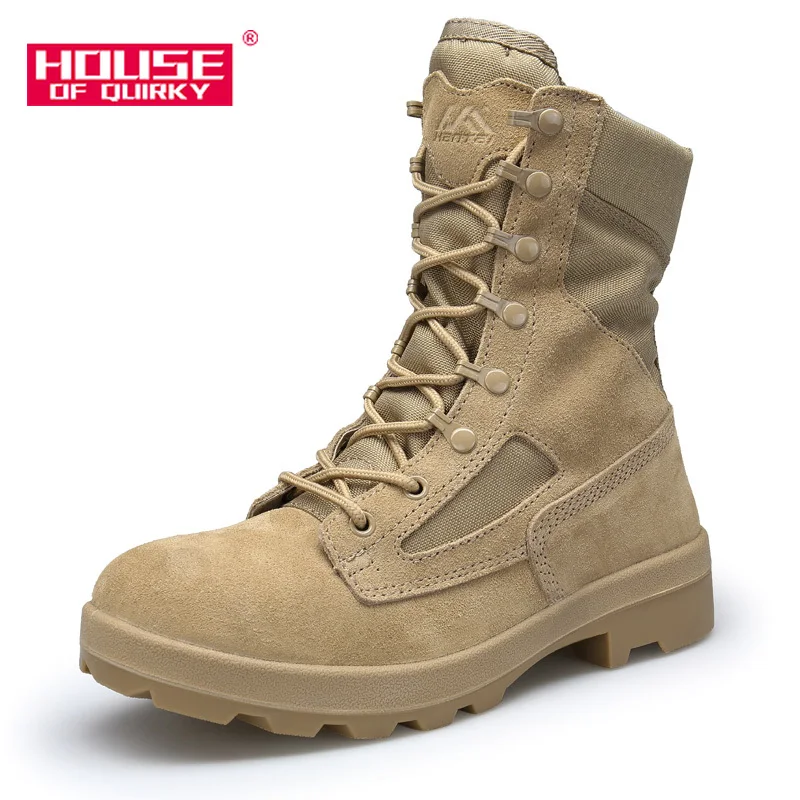 

Lace Up Outdoor Shoes Men High Help Army Boots Special Force Tactical Desert Combat Mens Ankle Boots Army Boots Men Rubber Sole