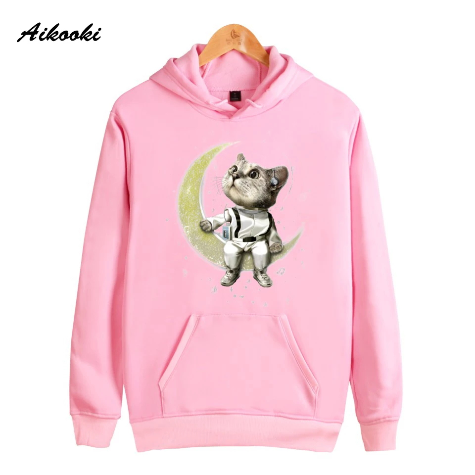 Fashion Space Milky Way Earth Moon Hoodies menwomen Cotton Black Sweatshirts Men Women Casual Sweatshirts Clothes