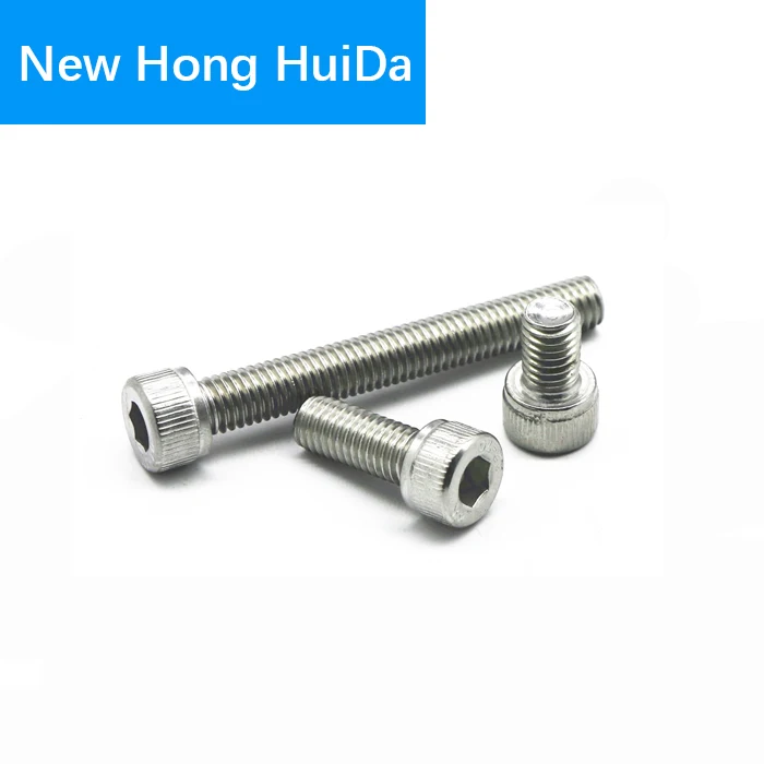 

DIN912 Hex Head Socket Cap Screws Hexagon Thread Metric Machine Allen Bolt 304 Stainless Steel M4
