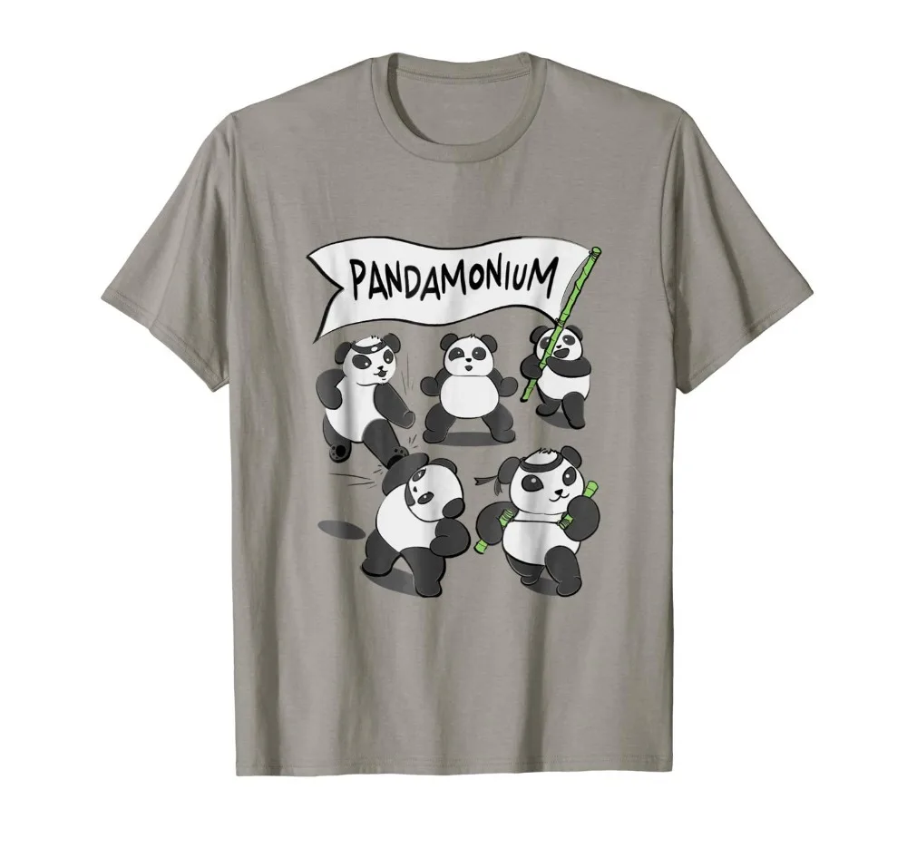 Pandamonium забавная футболка Панда медведь подарок 2019 Новая модная для скейта с