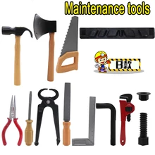 14 шт./компл. мальчиков игрушка строительные инструменты топор столярные Popsocket Сюжетно-ролевые игры для образования детей комплект подарки