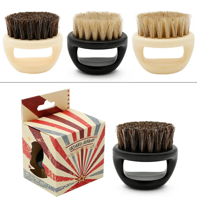 New-Men-s-special-Wild-boar-bristle-beard-brush-Comb-set-Plastic-beard-comb-beard-care