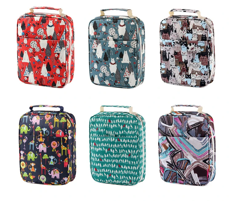Case dos Desenhos Caixa de Arte Criativo Solt Grande Capacidade Colorido Lápis Animados Animal Floral Impressão Multifuncional Bolsa Caneta Suprimentos 150 3 Material escolar e de escritório