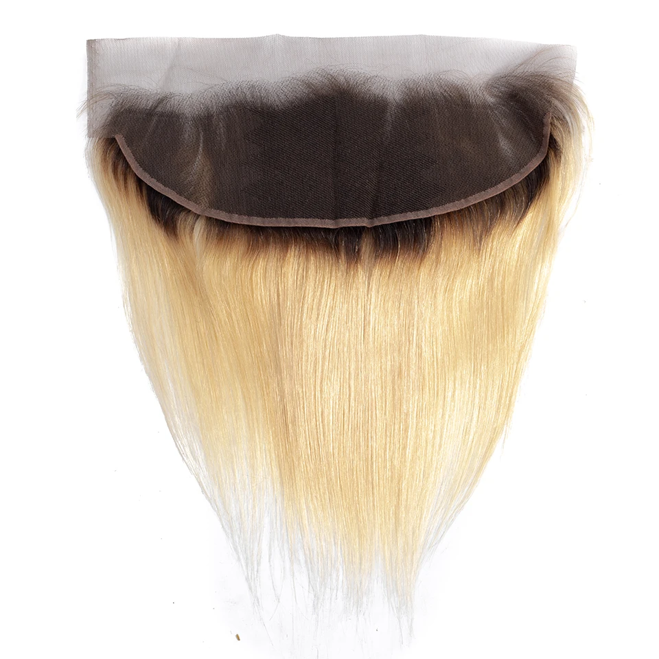 Красота плюс бразильские волосы 613 пучки с закрытием 13x4 дюймов Омбре светлые пучки с фронтальной человеческие волосы плетение 3 шт Remy