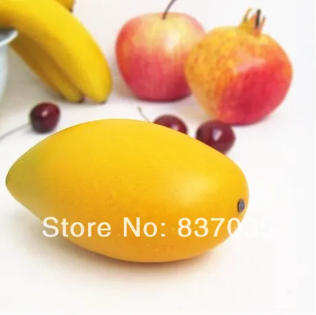 13x6cm Fake Tropical fruit wholesale factory direct simulation decorative props yellow mango model Arts&amp Crafts Photo shoot prop | Дом и