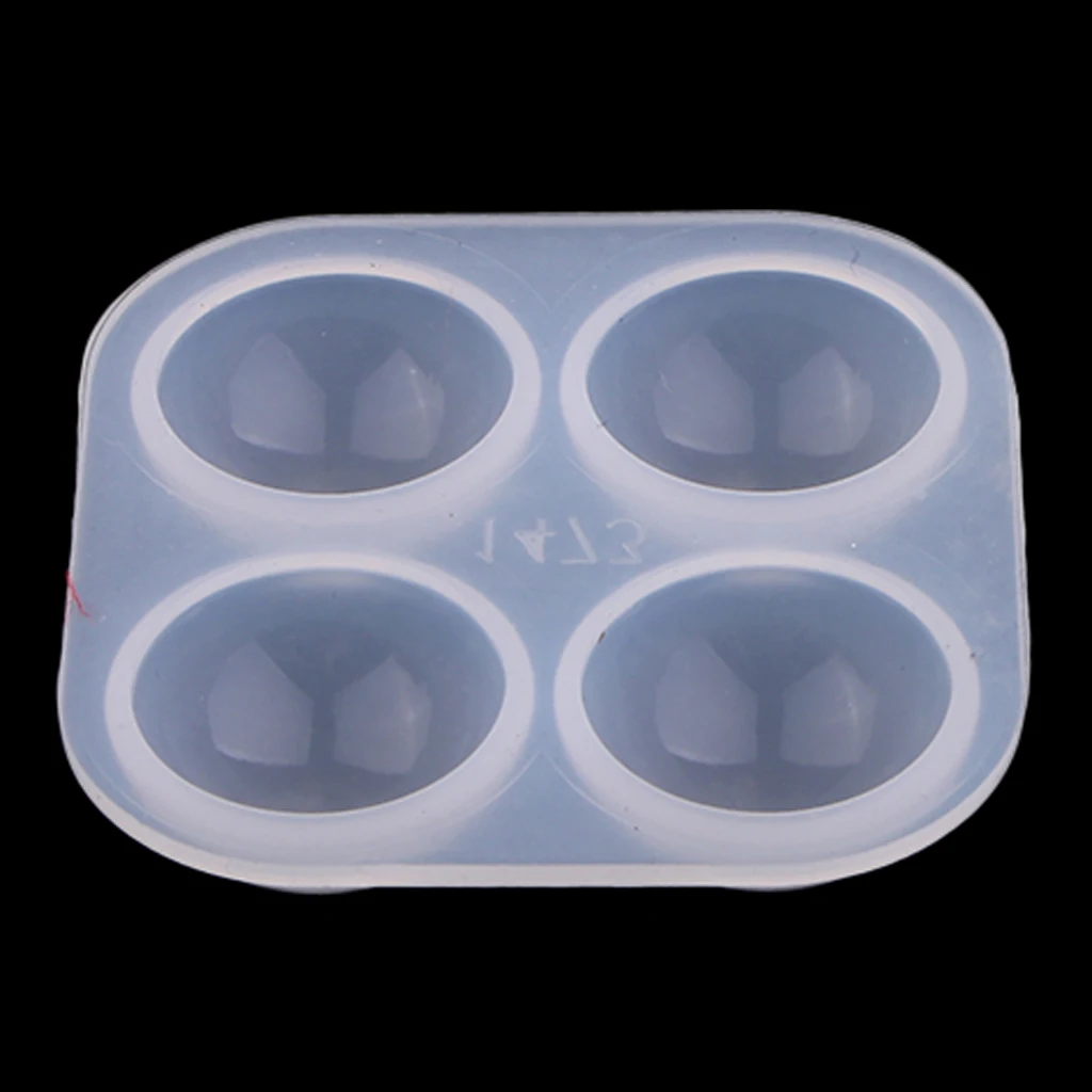 1-Pack 25mm/1inch Resin Silicone Cabochon Mold for Resin Epoxy Polymer Clay, Half Round Dome Jewelry Casting Mould