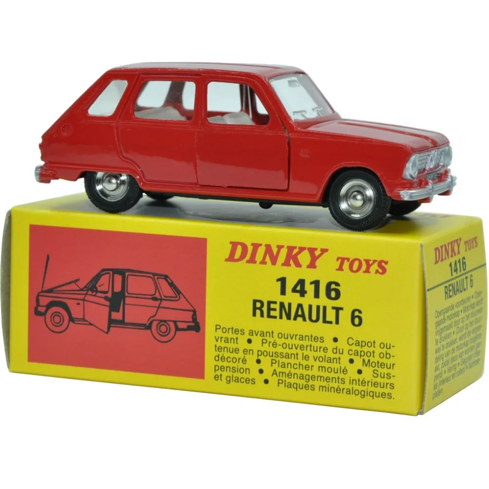 Dinky игрушечные лошадки Атлас миниатюры 1416 RENAULT 6 литья под давлением сплав металла Точная имитация эксклюзивный модель автомобиля