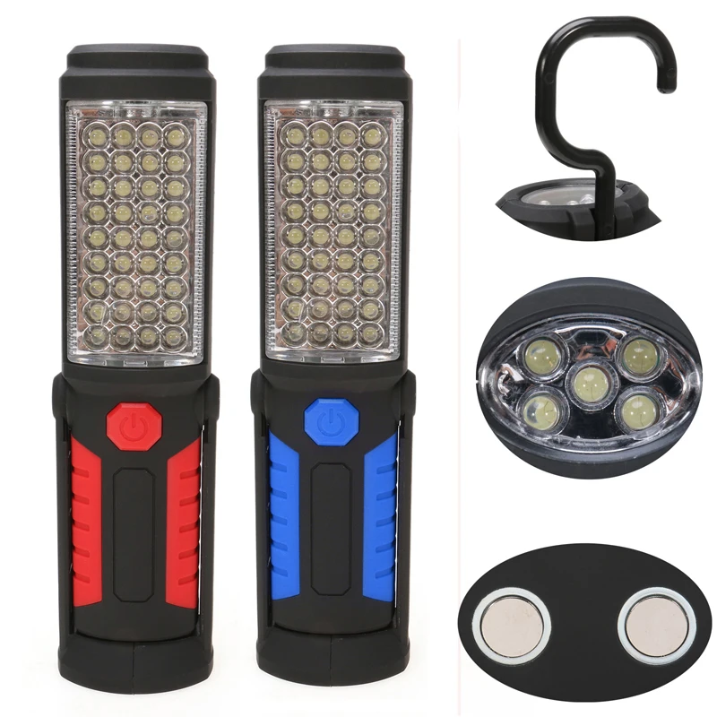 Super Bright LED Flashlight Work Light USB Rechargeable Outdoor Portable Camping Tent Lamp Magnetic Hook Mobile