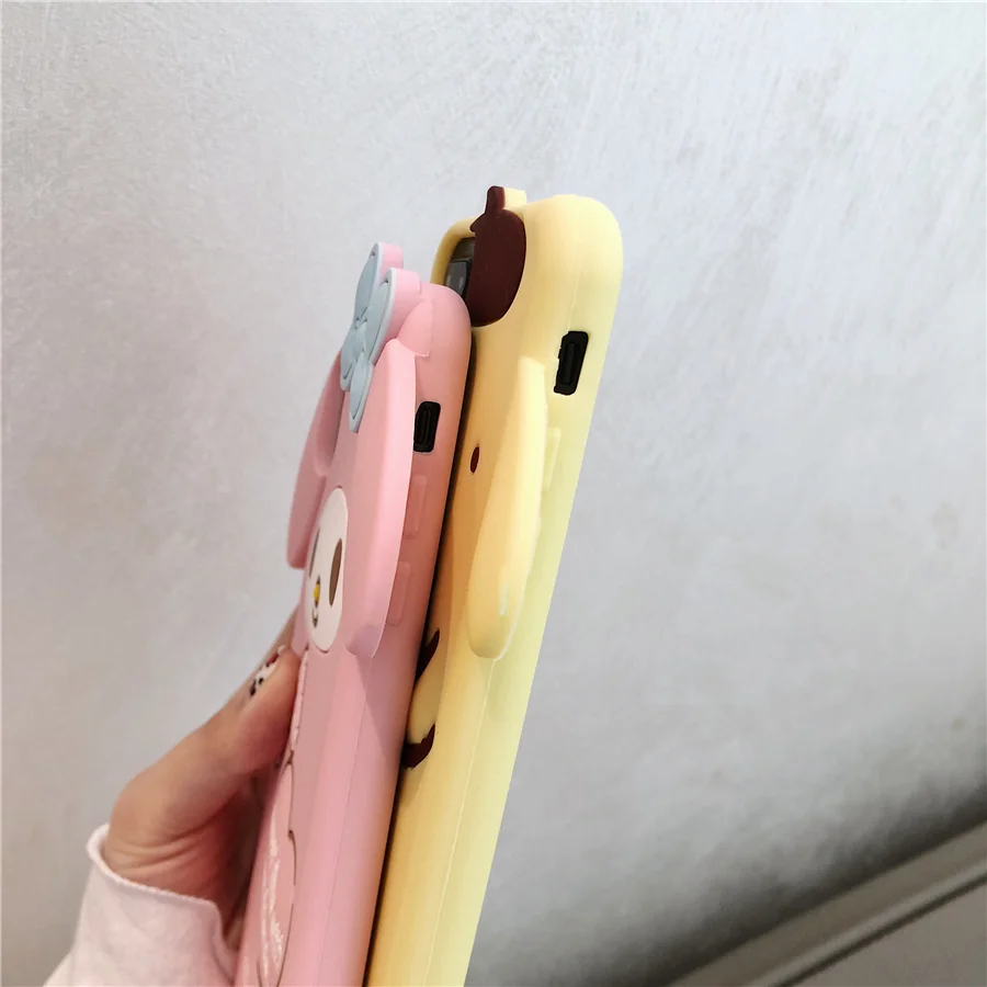 3D милый чехол для телефона с мультипликационным принтом My Melody Pom Purin Dog iPhone 6 6s 7 8 Plus